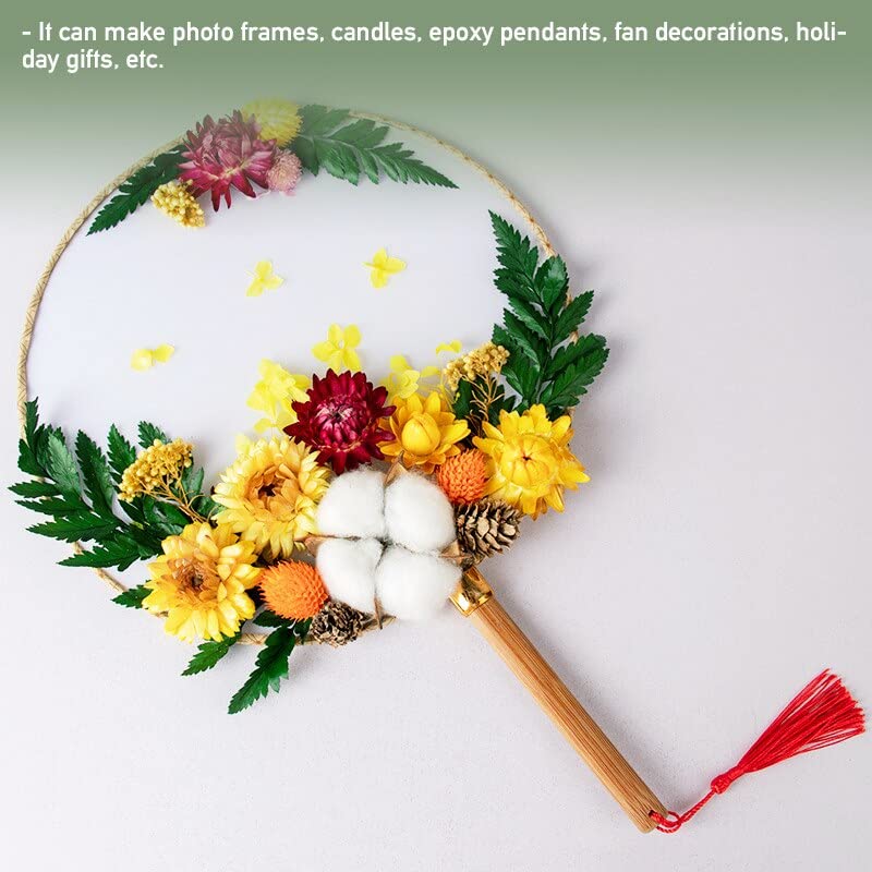 Flores secas naturales para manualidades DIY 17x12cm miniatura 6
