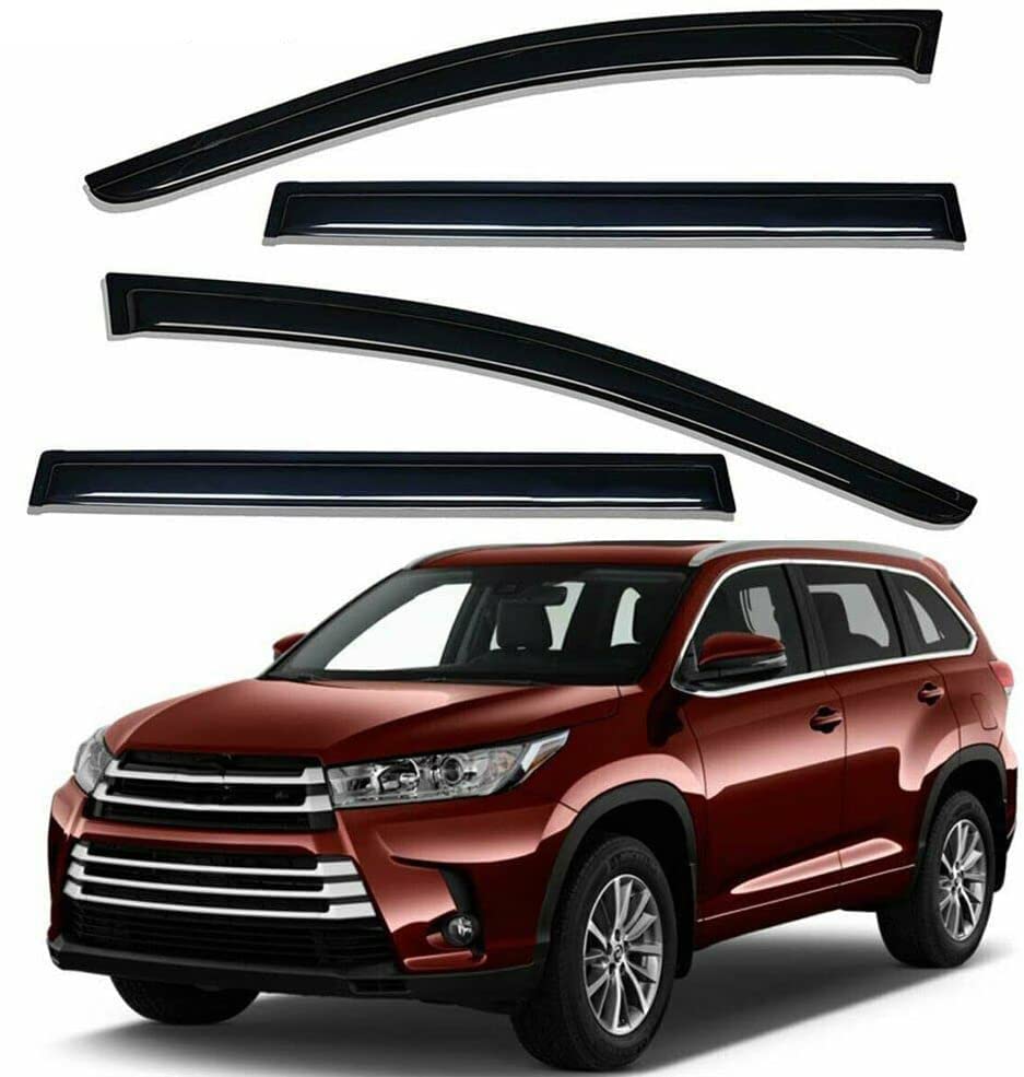 Photo 1 of ZZDSNJ Tape-On Rain Guard 4-Piece for 2014-2019 Toyota Highlander 