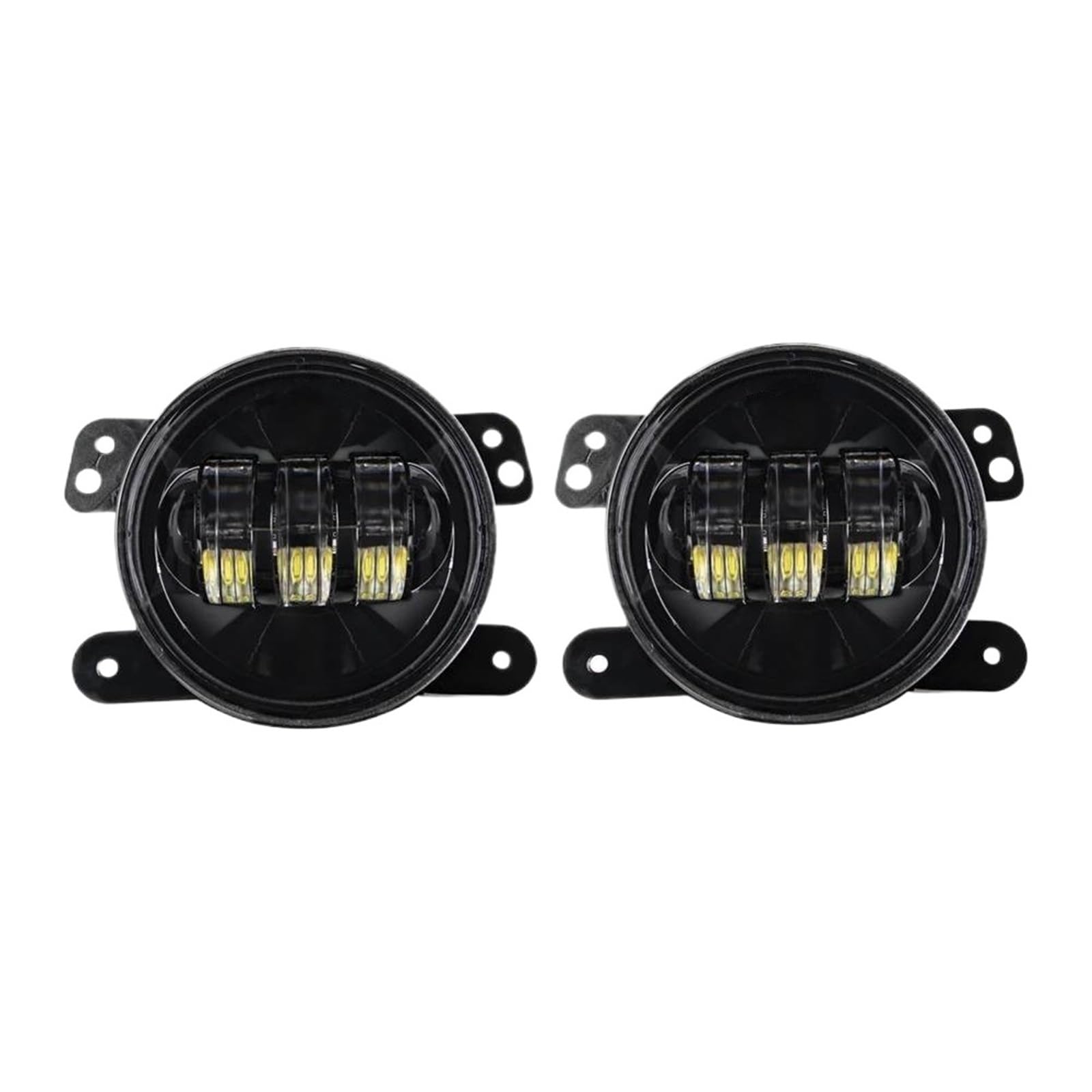 For Dodge For Journey 2009-2013 For Magnum 2005-2008 For Charger 2011-2013 2Pcs 4Inch Led Fog Lights Halo Ring DRL Off Road Fog Lamp Car Front Bumper Fog Light(2PC No Halo)