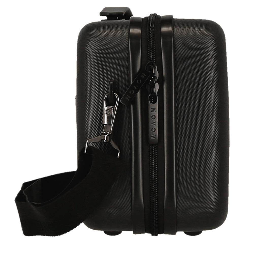 Borsa da toilette da cabina MOVOM Wood, bagaglio a mano, interno con due scomparti, realizzata in materiale ABS resistente e leggero. Da Joumma Bags