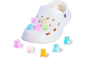 Glow in the Dark Pig Shoe Charms: Adorable Piglet Companions for Your Clogs