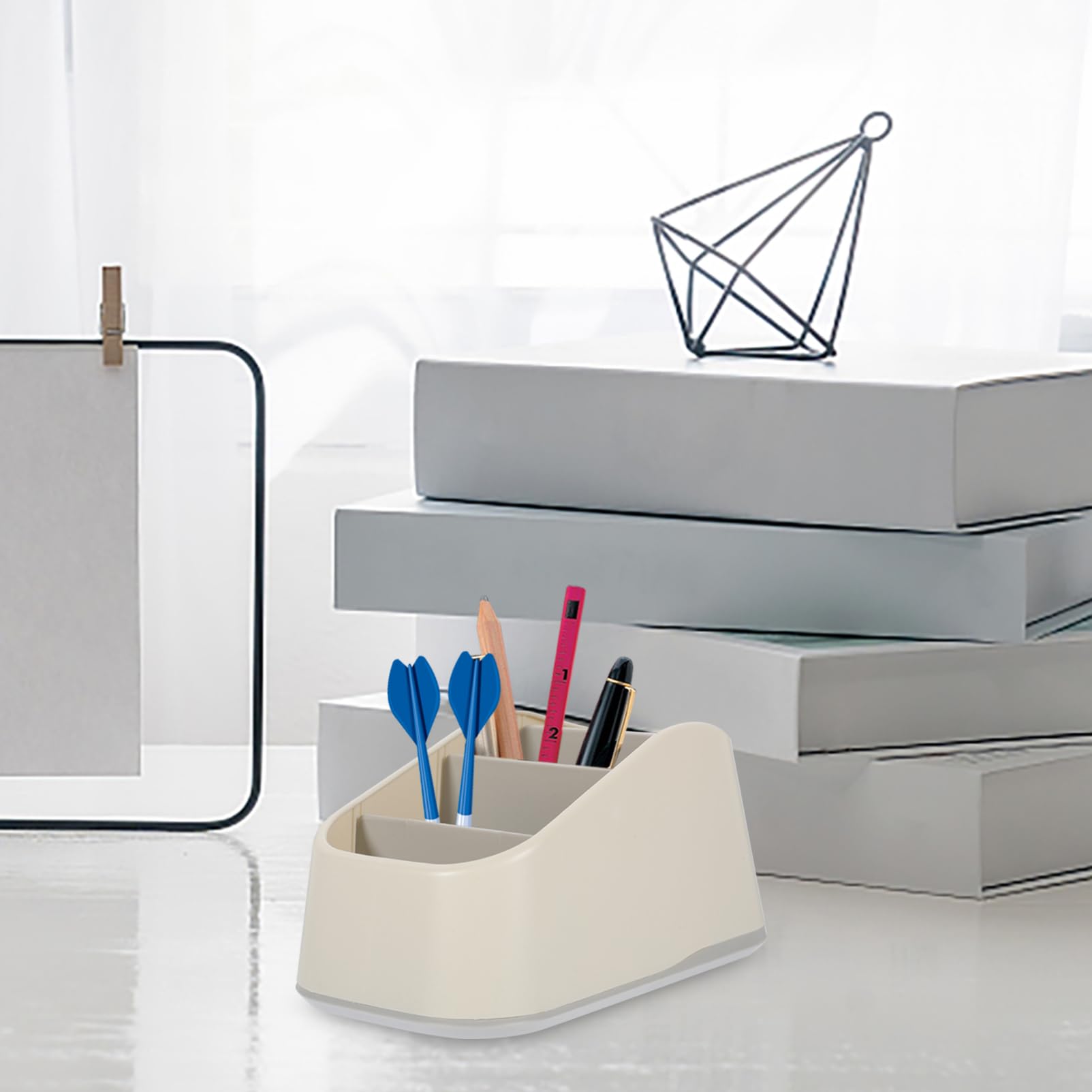 NUOBESTY 4stücke Fernbedienungshalter Mit Multi-gitter-design Für Schreibtisch Praktischer Organizer Für Tv-fernbedienungen Kosmetika Und Büromaterialien Platzsparend Und Rutschfest