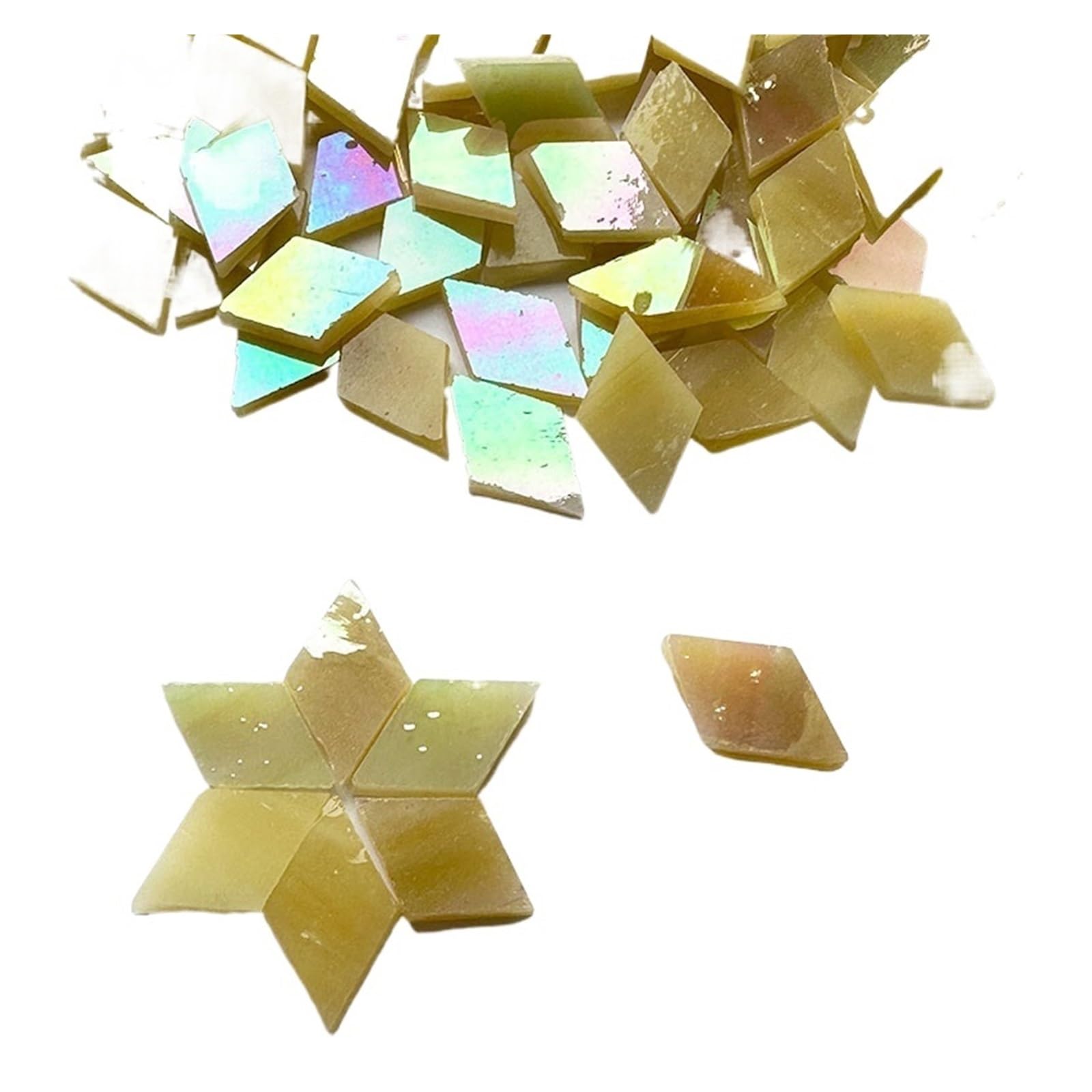 Wbtajzhy Color 5 Ceramics Mosaic Glass Tiles 50G Multicolor For Diy Craft Decoration(Color 5)