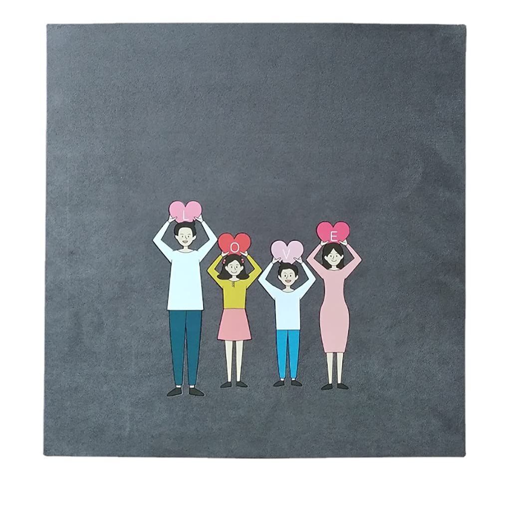 Album Photo, Album Photo Bricolage adhésif de 18 Pouces, Carte Blanche avec 30 Pages intérieures (60 côtés), adapté pour l'anniversaire de Mariage en Famille, Les Vacances de bébé.