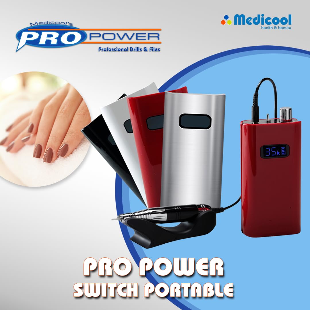 Medicool Pro Power Switch - Case & Nail Bit Kit 1 Bundle | PPSwitch-BK1
