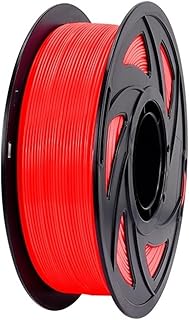 LANGshaw Compatible For KingRoon PLA PETG TPU Filament 1.75mm 3D Printer Filament No Bubble 1KG 2.2LBS 343m Spool 3D Printing Materials For 3D Printers (Color : TPU-Red)