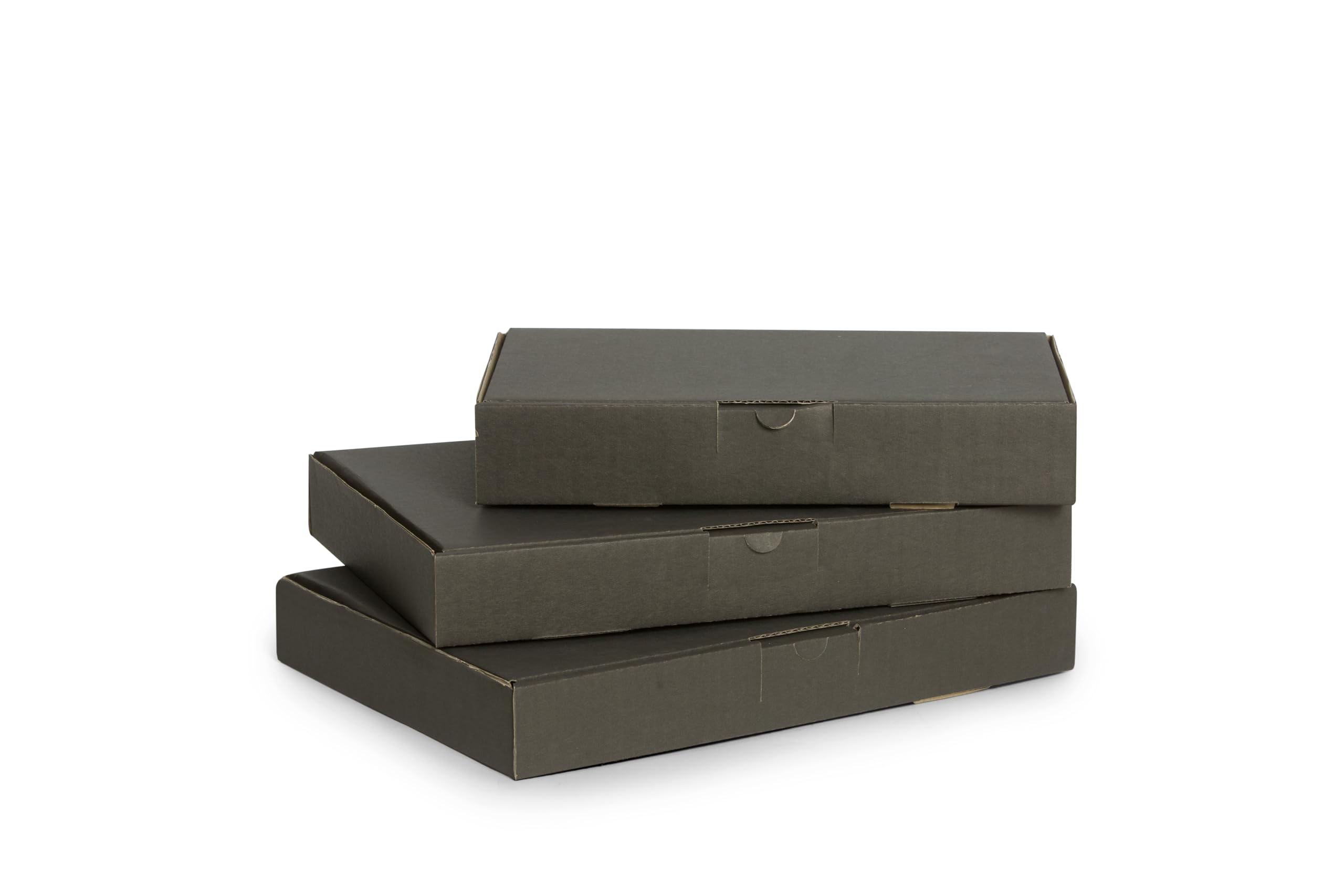 100 Stück Maxibriefkartons 300x200x50 mm Innenmaß Maxibrief Versand Post Faltschachtel 1-Wellig 400g Schwarz Postkarton Versandschachtel Paket Päckchen Versandkarton warensendung