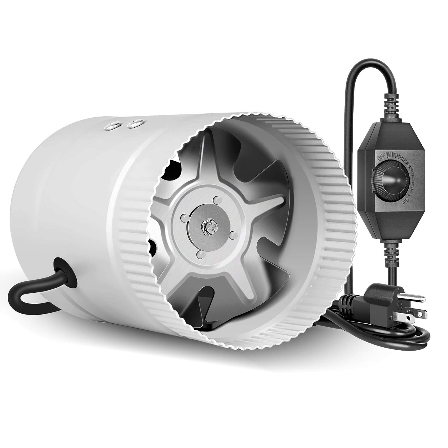 Buy iPower 4 Inch 106 CFM Inline Fan Duct Exhaust Booster with Speed