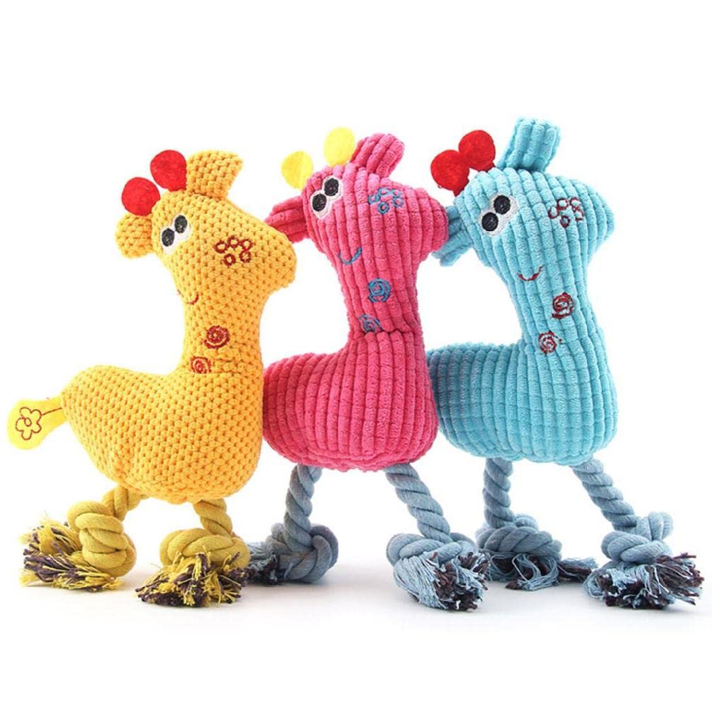 Lindo Juguete De Perro De Jirafa De Cuerda Con Cuerpo De Cuerda Y Relleno Para Cabeza Para Cachorro Regalo Duradero Juguetes Masticables Para Perros Para Cachorros Juguetes Interactivos Para Masticar