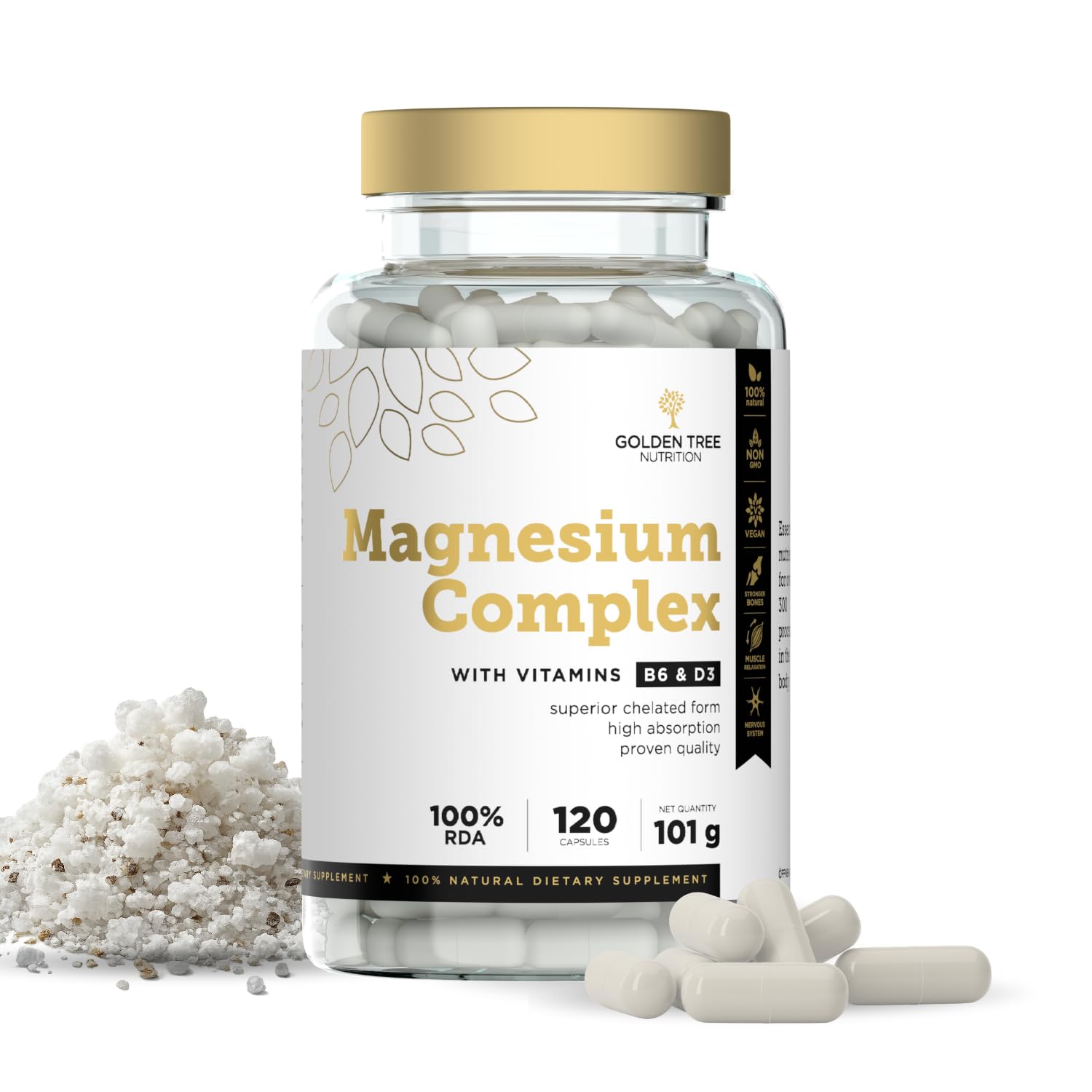 Golden Tree Magnesium Complex, 120 Gélules