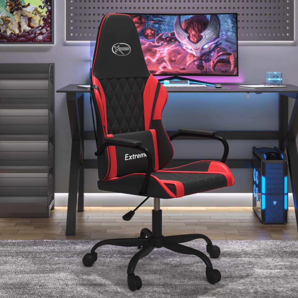 ShGaxin Silla Gaming de Masaje Cuero sintético Negro y Rojo, Sillón De Relax, Sillon Masaje Relax, Sillon Relax Electrico, Hogar Sillon Relax, Sillones Comodos, Sofa Tantra - 345534
