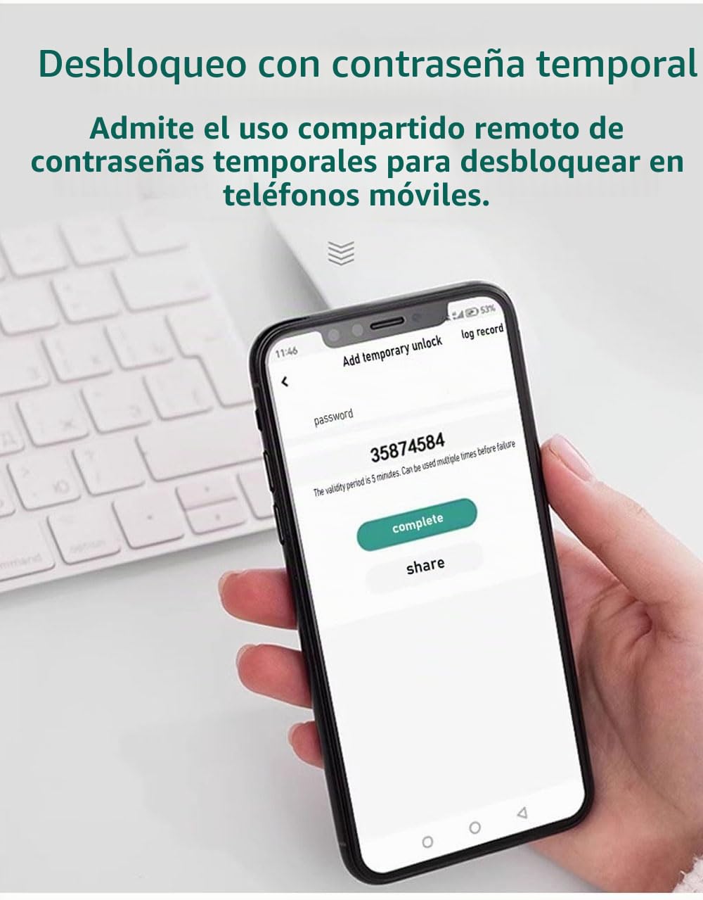 YAVIS Controlador de acceso a huellas dactilares biométricas WiFi TUYA, lector de tarjetas IC NFC WG26/34 con pantalla, teclado retroiluminación táctil impermeable con pantalla, RFID ID/IC 10 llaveros