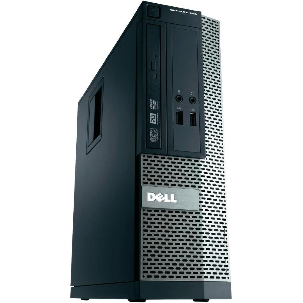 Dell OptiPlex 390 SFF 2nd Gen Core i3-2120 250GB DVD HDMI Windows 10 Professional Desktop PC Computer (Renewed)