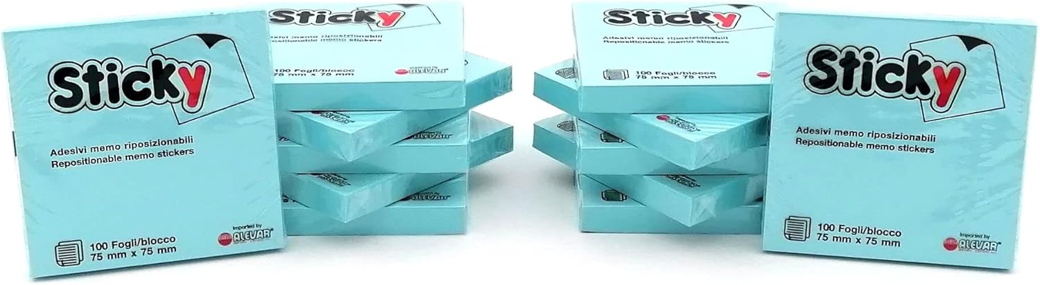 Sticky Blue 75x75 mm Conf. 12 pcs.