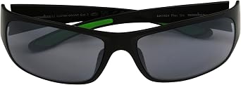 IRONMAN Men's Flex Sunglasses Wrap, Matte Black Rubberized, 62 mm