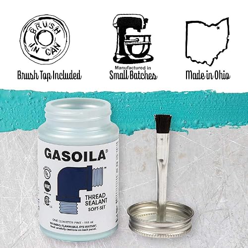 Miniatura 2 de Sellador de roscas de tuberías con PTFE, marca Gasoila, 1