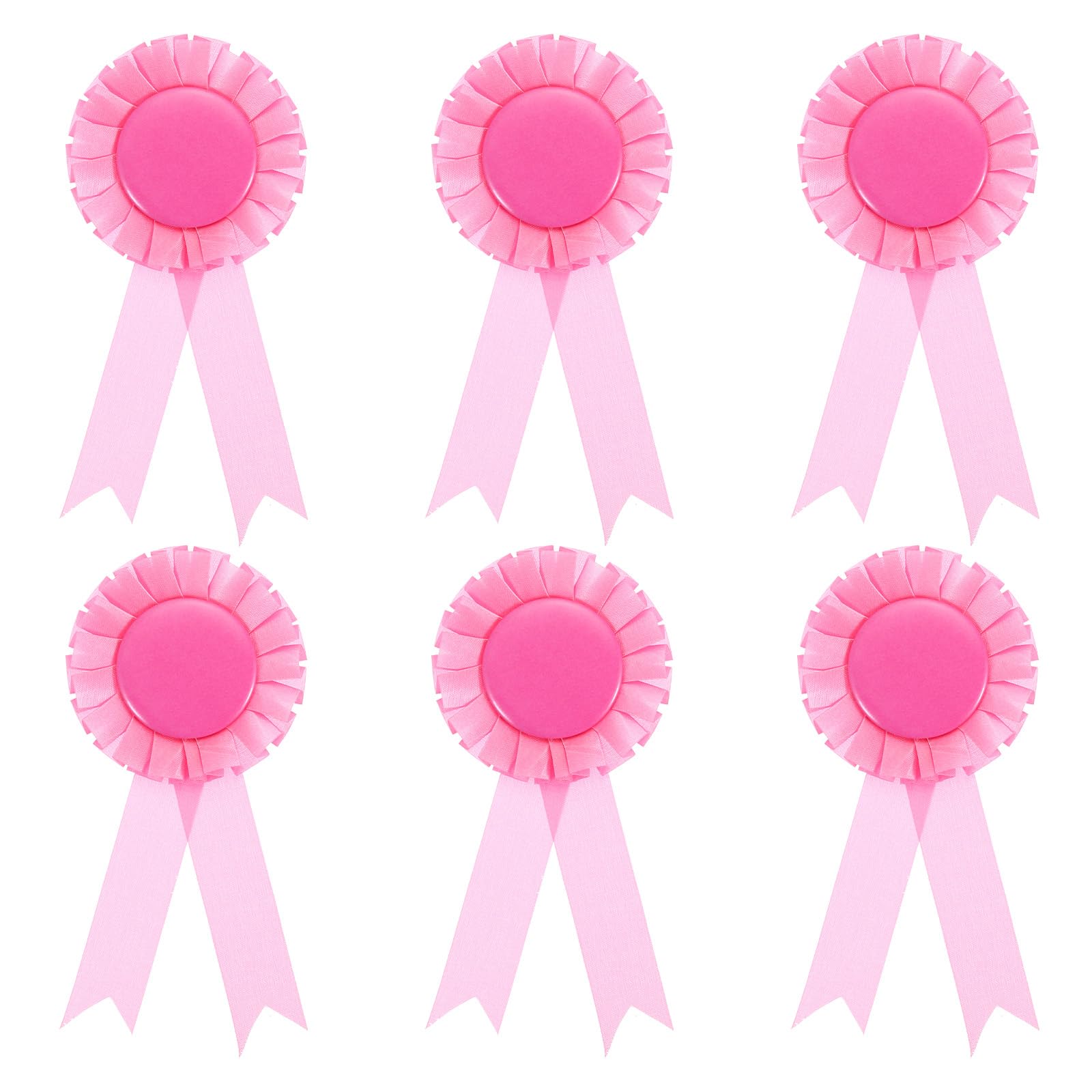 Rubans de récompense roses vierges pour personnaliser vos remises de prix