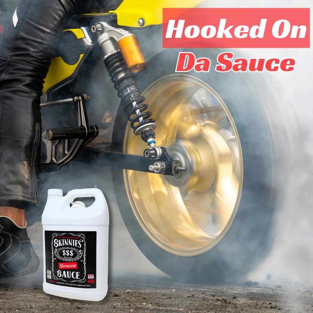 Skinnies Skreecret Sauce Tire Traction Prep Compound - No Prep Burnout Formula for Racing (3-Pack) (Made in the USA)
