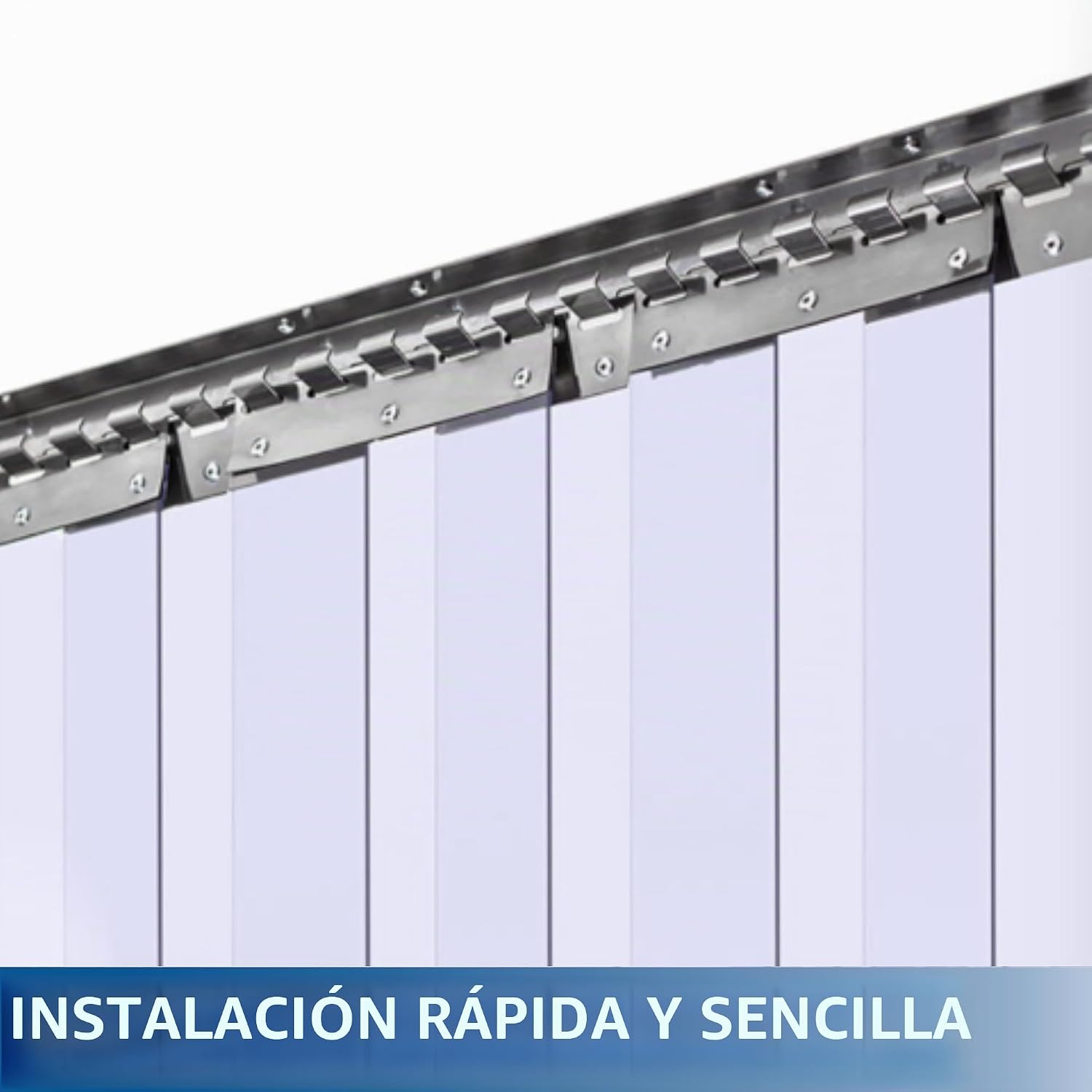 Tiras PVC Transparentes 2,5m Repuesto 200mm x 2mm