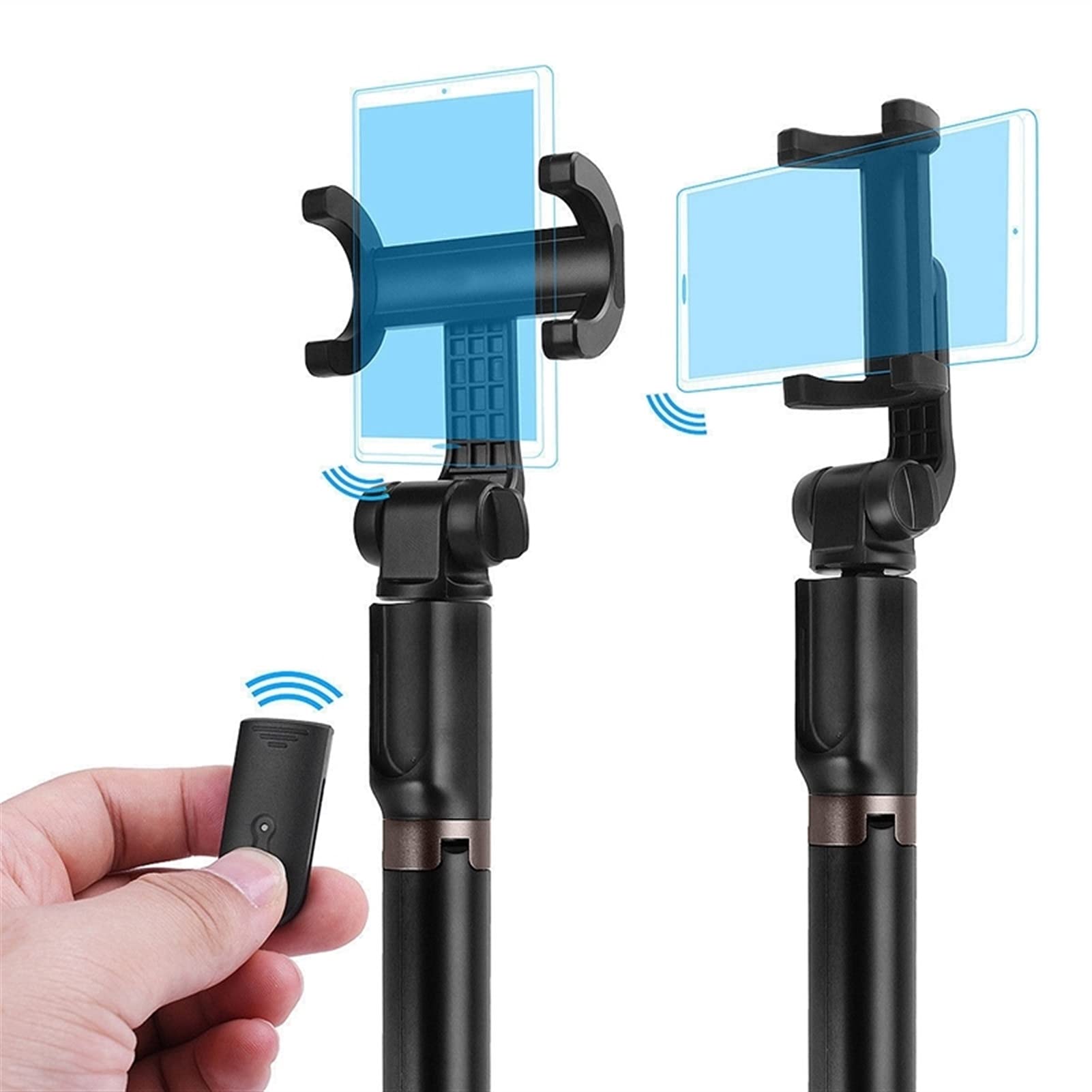SCRUBY W10 Treppiede Selfie Stick Regolabile Telescopico Pieghevole Treppiede Mobile Wireless Bluetooth Selfie Stick