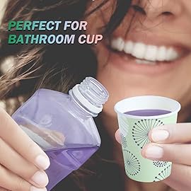 [300 Pack] 5 oz Mini Paper Cups, Small Mouthwash Disposable Bathroom Cups, Paper Coffee Cups 5 Ounce for Bathroom, Supermarket, Birthday Party, Travel, Events, Picnic, BBQ