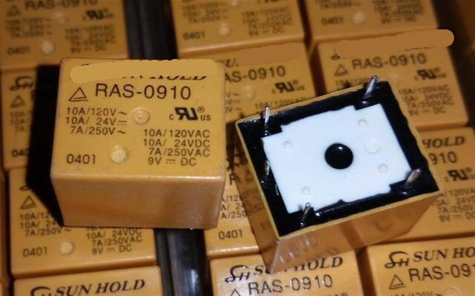 Relais 5 broches RAS-0910 9V T73-1C pour circuits électroniques - 4