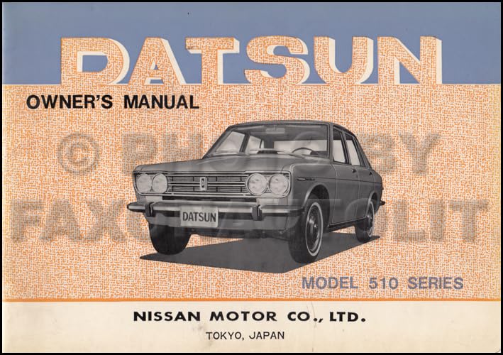 1969 Datsun 1600 2000 Owner's Manual Original Roadster
