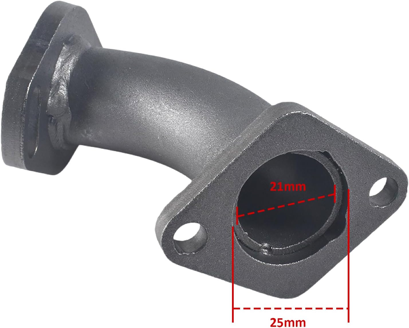 Racing Performance Intake Pipe Inlet Manifold For CT200U CT200U-EX BT200X,for 212cc 196cc/6.5HP Go Kart and Gas Mini Bike,For Honda GX160 GX200 Silvery