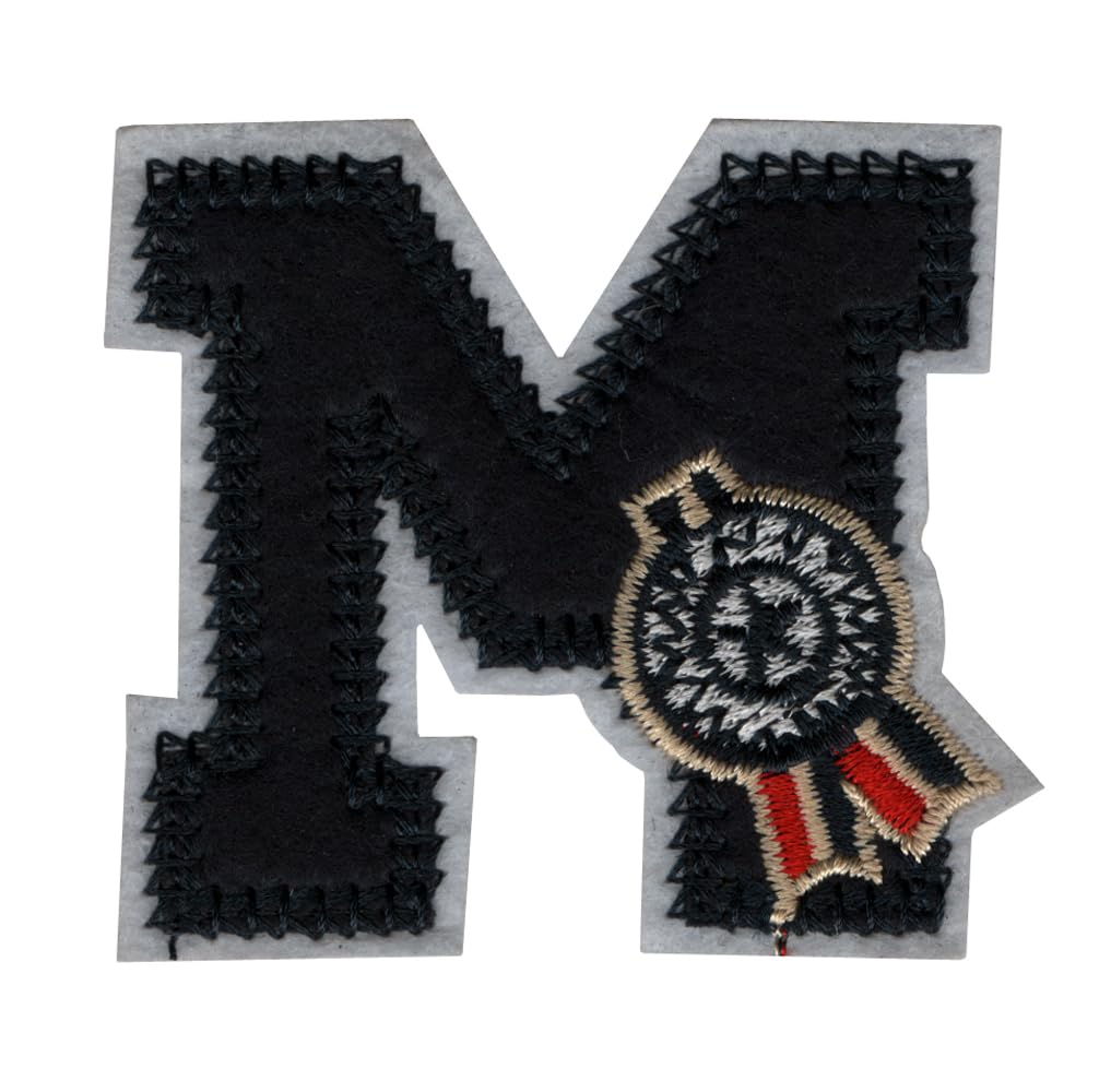 "M" Alphabet/Letter Applique Embroidered Sew-on Patch ; Size: 6.5cm x 6.25cm for Jackets, Bags, T-Shirts, Jeans, Pants, Outdoor Clothing ; Imported from Malaysia (1 Piece). (Code: SBX-31) (B0CTTYWK41) Amazon Price History, Amazon Price Tracker