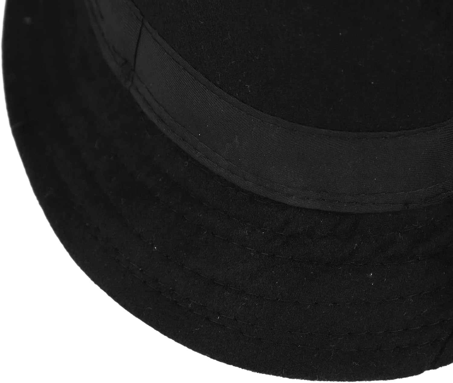 Fedora Hat Men Felt Panama Jazz Hat Women Classic Manhattan Structured Trilby Hat Short Brim Vintage Fedora Hat Band - Image 9