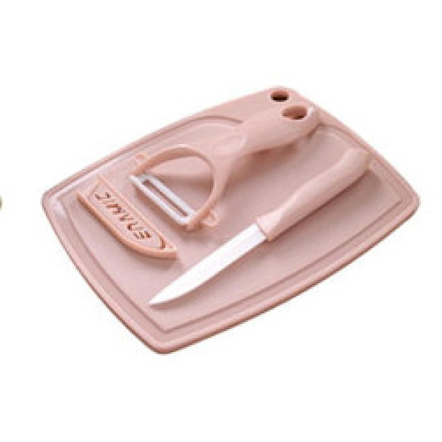 Knife Set Ceramic Fruit Knife Three-Piece Set of Household Peeling Melon Fruit Planer Cutting Board Peeler