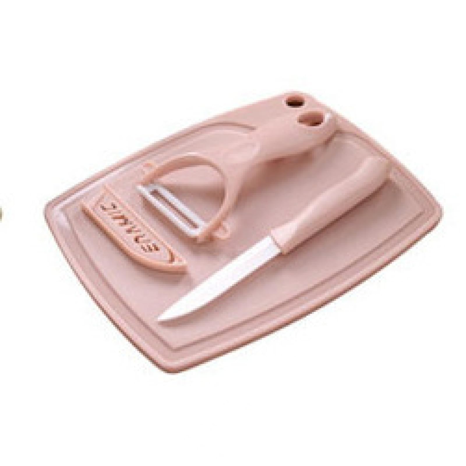 Knife Set Ceramic Fruit Knife Three-Piece Set of Household Peeling Melon Fruit Planer Cutting Board Peeler