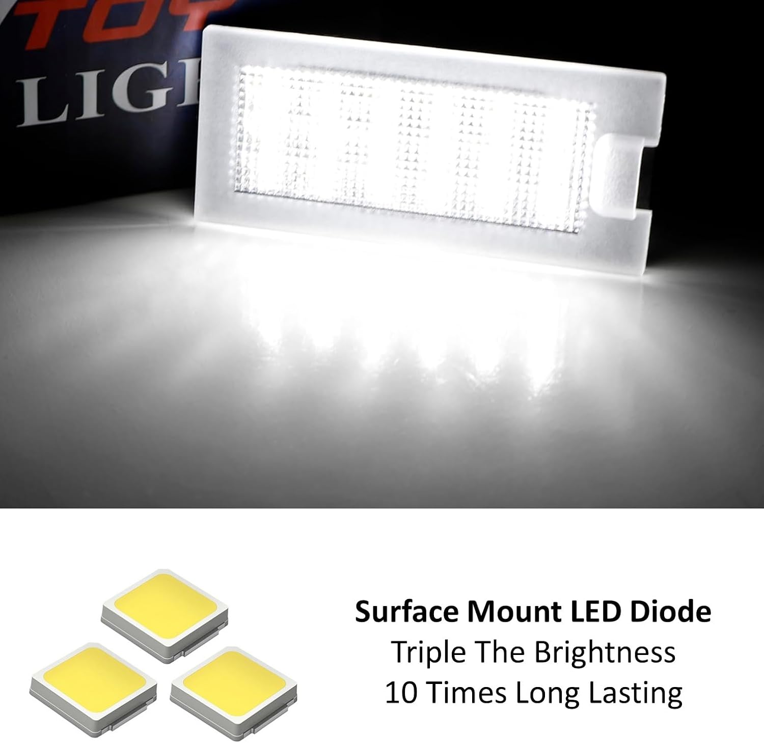 iJDMTOY Full LED License Plate Lights For Dodge Journey/Fiat Freemont image 2