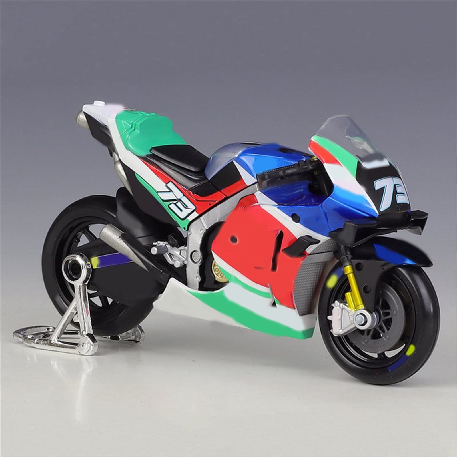 SEYXF Motorbike Toy 1:18 for H-onda GP 73 2021 Alloy Motorcycle Model Diecast Metal Toy Vehicles Simulation Collection Gift(with Foam Box)