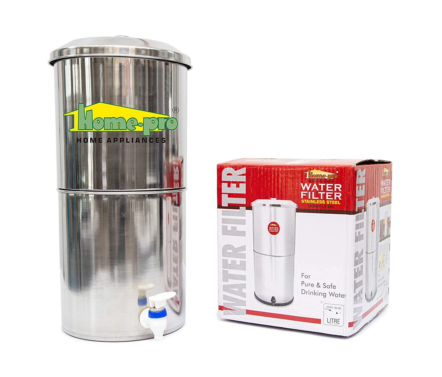 Buy HomePro Stainless Steel None Electric Water Filter with 1 Candle
