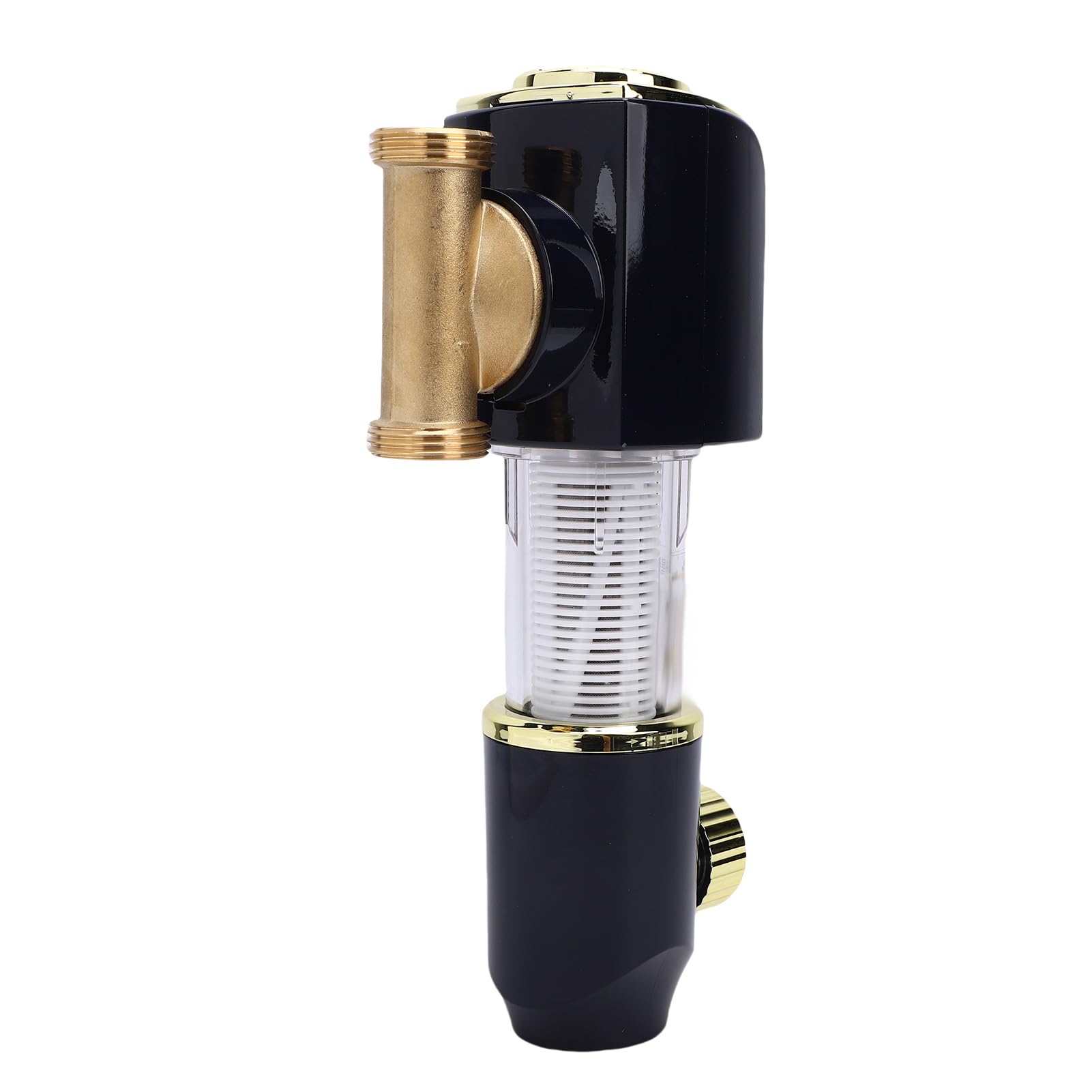 Generic 【título】 de Prefiltración de Agua con Filtro de Sedimentos Prefiltro de 1/2 Pulgada con Manómetro Lavado Automático de 40 μm