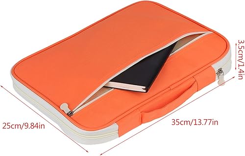 Miniatura 3 de Carpeta de archivos A4 para documentos A4, multifuncional, bolsas de documentos, organizador de cartera, bolsa de viaje impermeable con cremallera,
