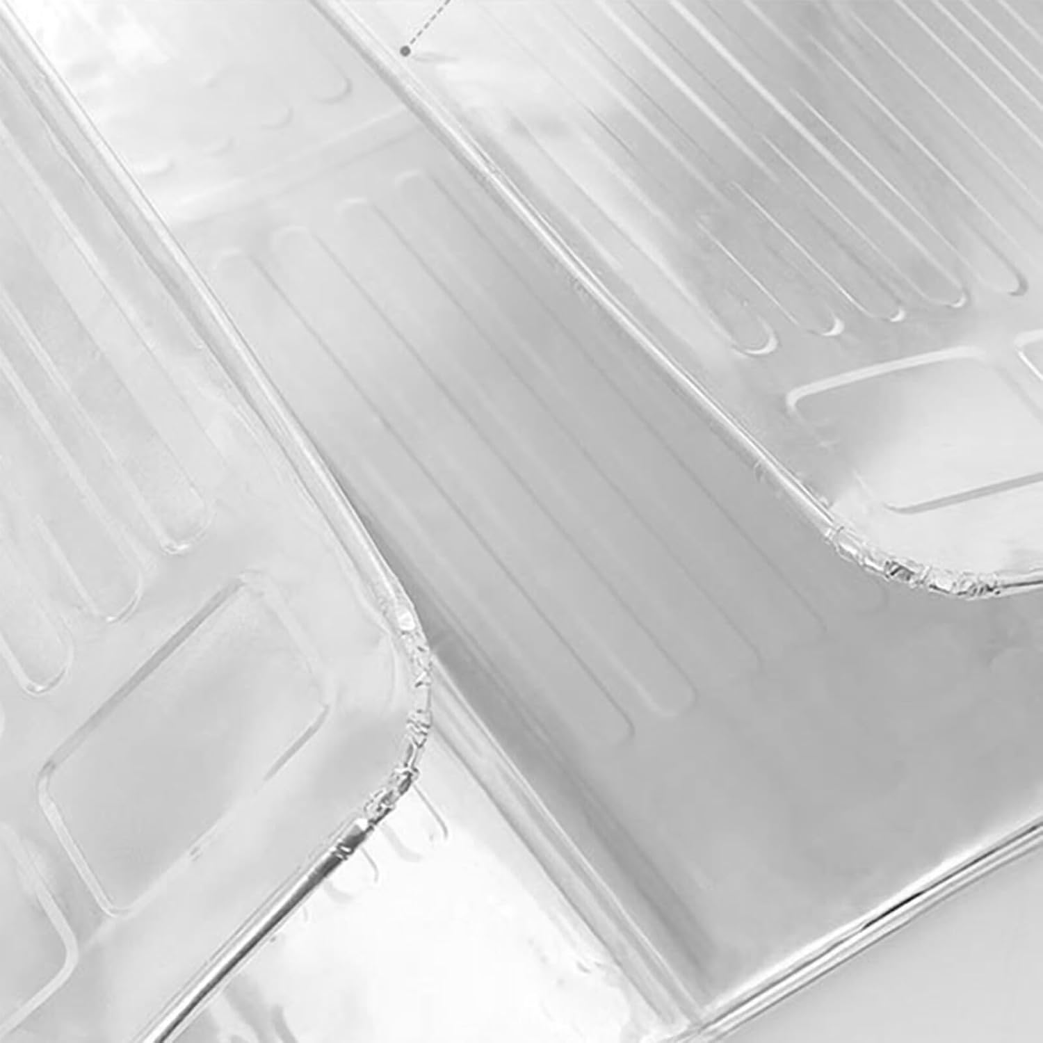 Hemoton Anti Splatter Shield Guard Oil Barrier Stove Nonstick Aluminum Oil Guard 3 Sided for Kitchen Cooking Frying Screen Cover 120 * 50cm