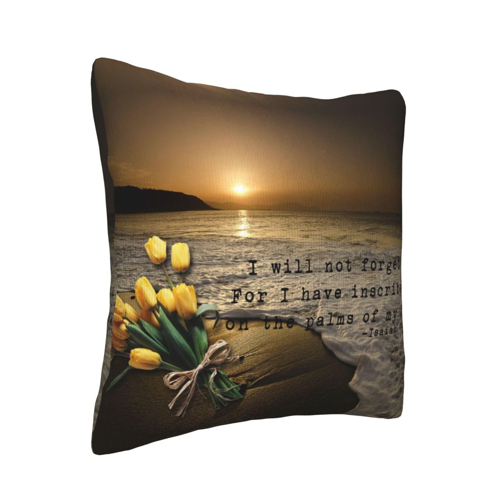 TOMPPY Bedruckte Kissenbezüge mit Sprüchen für Couch, Sofa, Bett, Schlafzimmer, Wohnzimmer, 50,8 x 50,8 cm