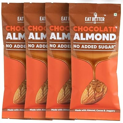 Eat Better Co - Chocolate Coated Nuts - No Added Sugar - 100% Natural - Sweetned using Jaggery - Healthy Chocolate (Choc