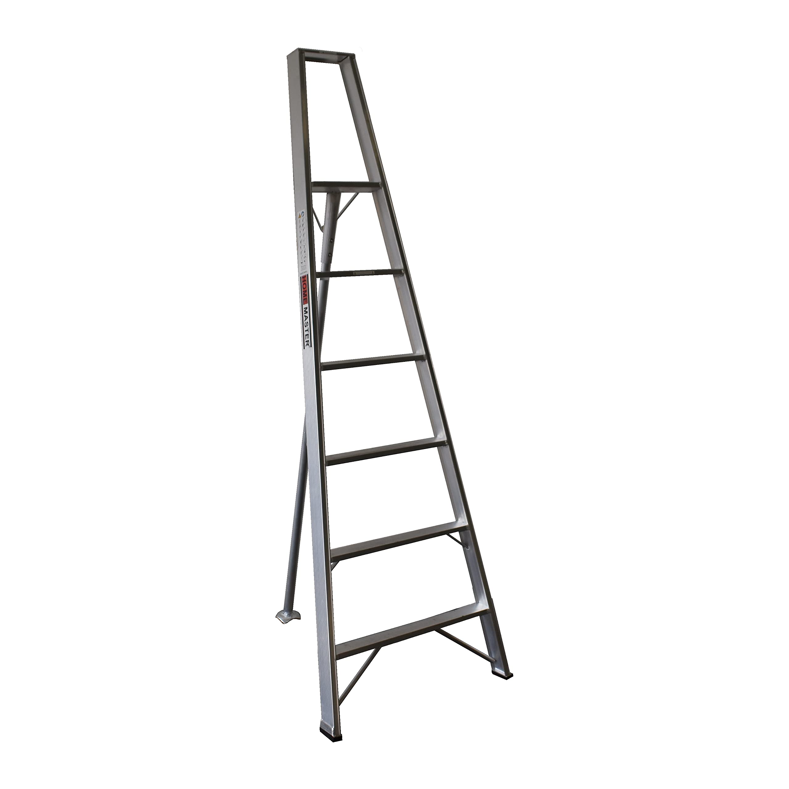 Scala fissa a treppiede Home Master® | Scala da giardino/frutteto | Struttura in alluminio | Scala pieghevole | Portata 100 kg (2.13m, 6)