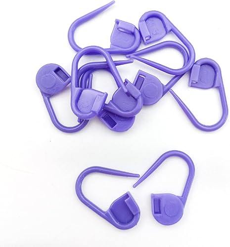 Miniatura 6 de Juego de 100 pines de seguridad de plástico con bloqueo, marcadores de posicionamiento para tejer ganchillo, manualidades, pequeños pasadores de