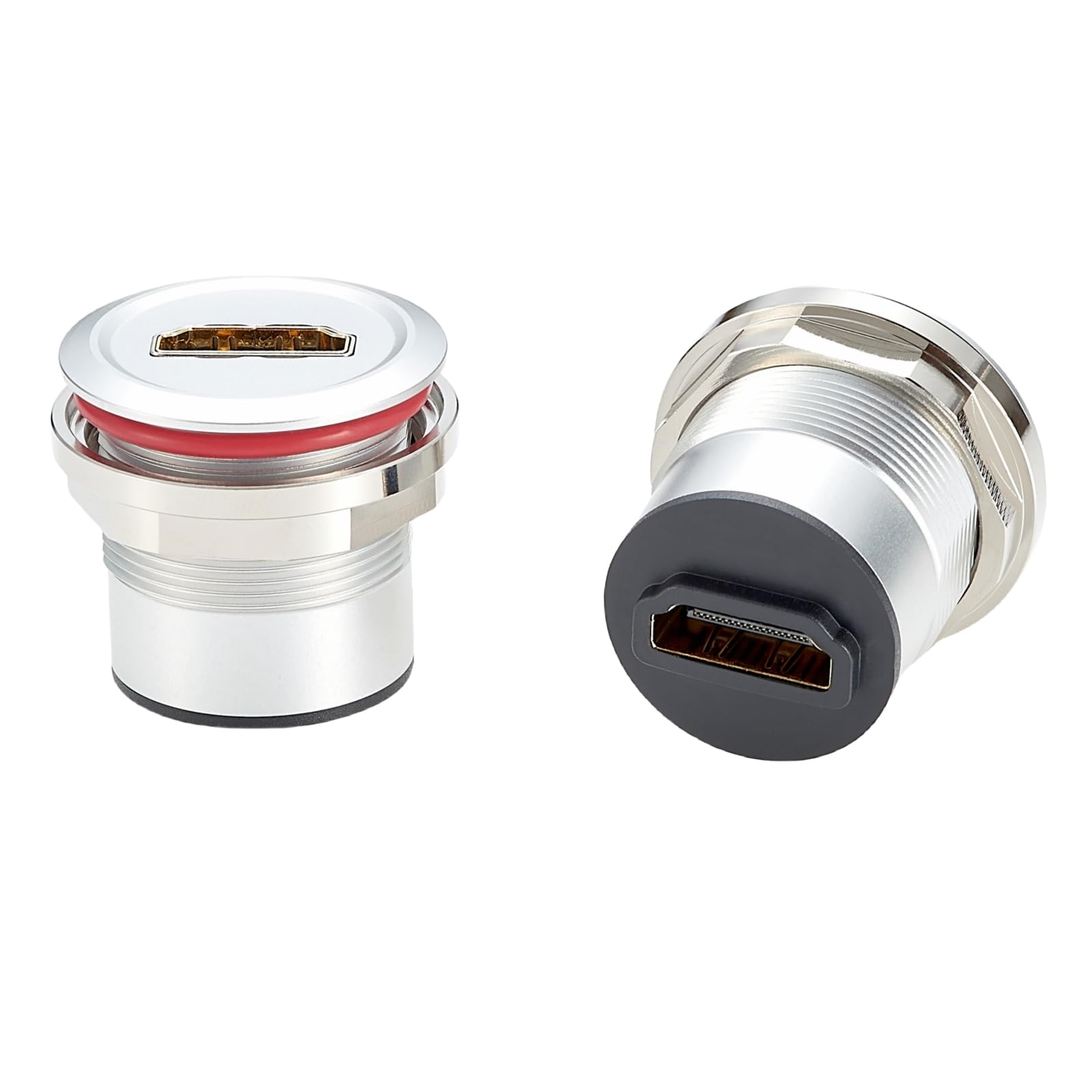 Adapter do montażu na panelu podtynkowym HDMI 4K przy 30 Hz HDMI 1.4 żeński na żeński prosty przedłużacz gniazdo gwintowane złącze do telewizora laptopa PC monitora projektora odtwarzacza