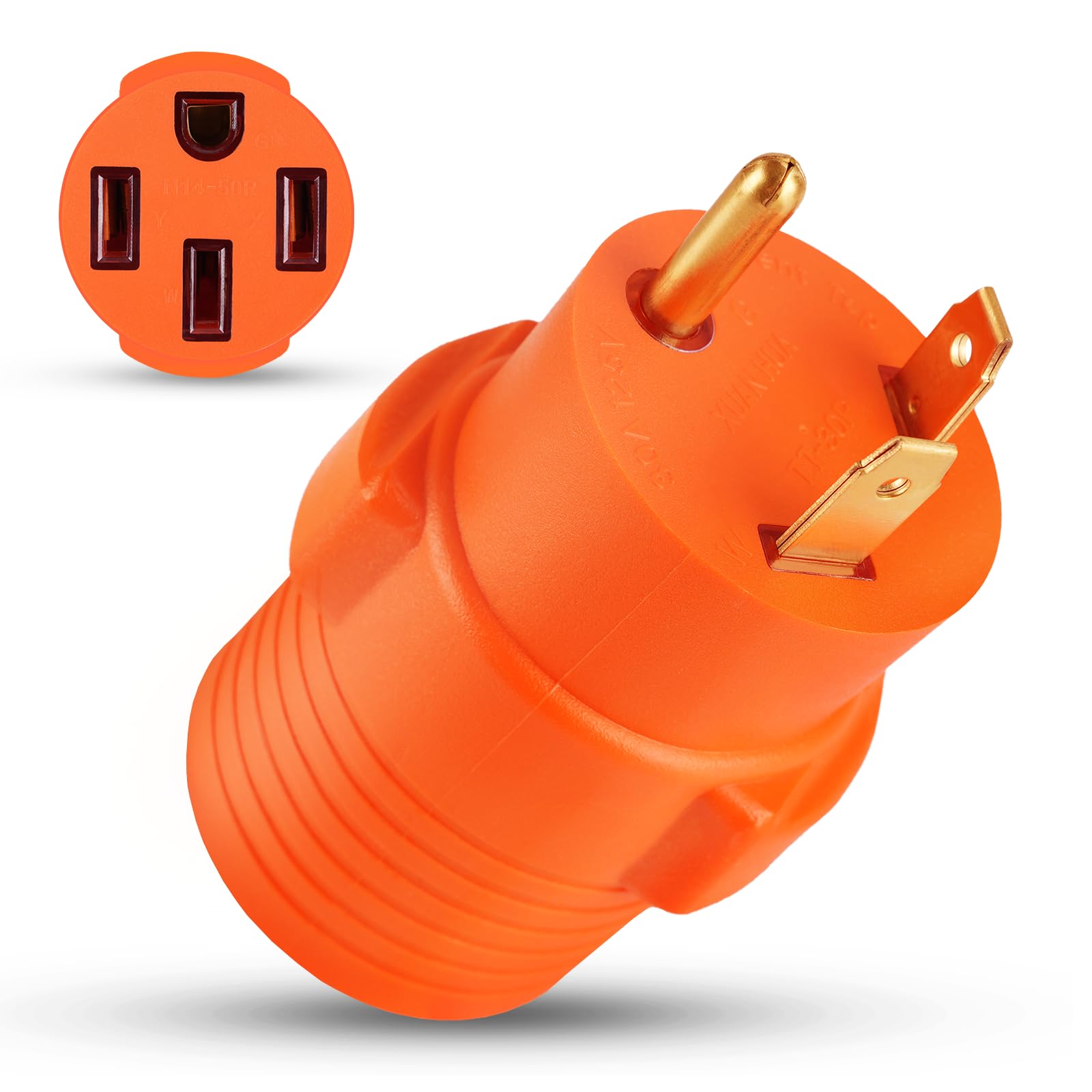 Snapklik.com : 30A To 50A RV Power Adapter 3 Prong Locking Plug, 125/ ...