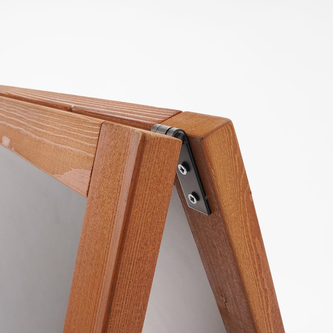 Danieli Store | Pizarra Caballete para Menú de Restaurante Exterior Magnética Escribible con Tizas y Rotuladores de Tiza Líquida | Pizarra Negra y Caballete de Madera para Bares y Locales (60x78 cm)
