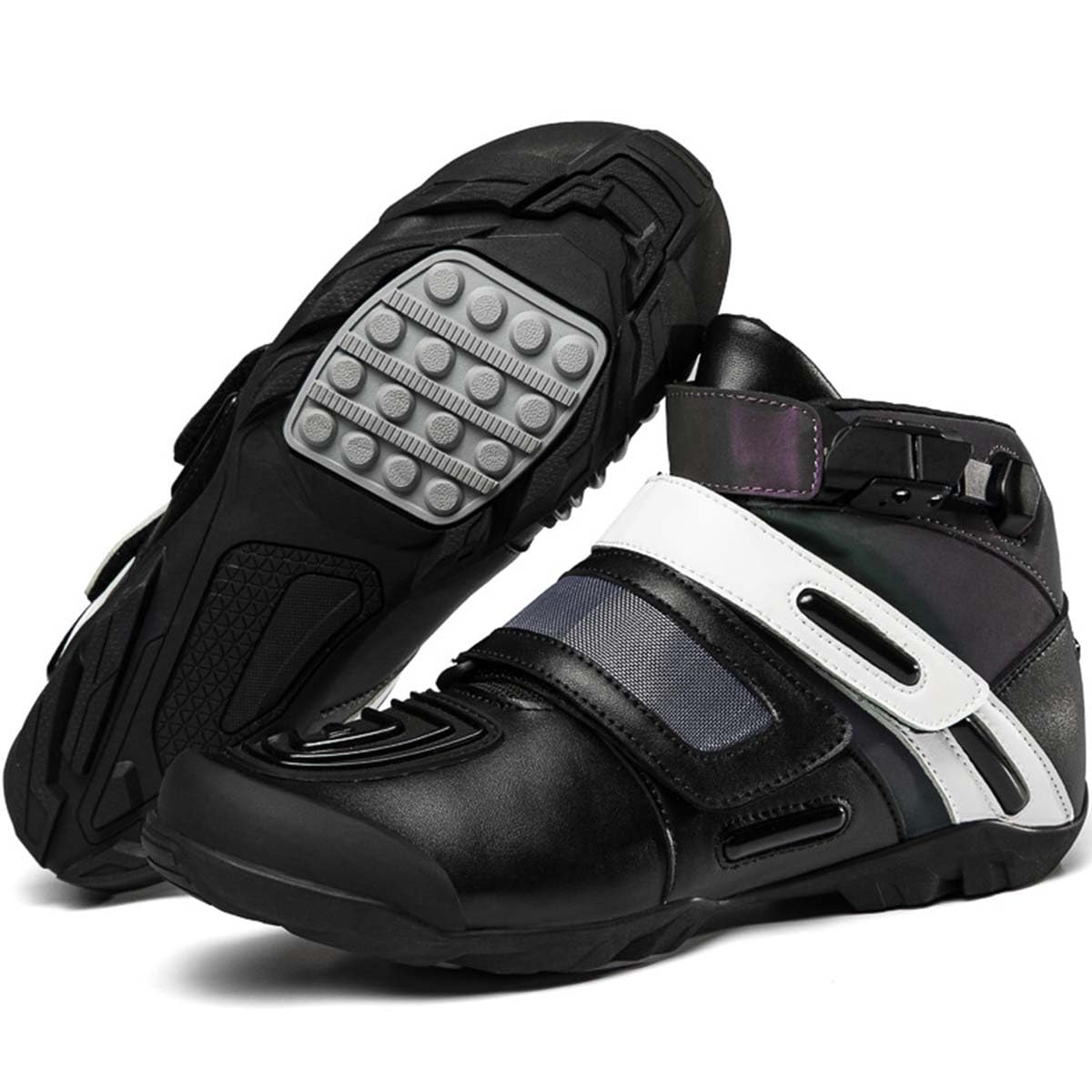 Bottes de Moto Chaussures Moto pour Homme Femme