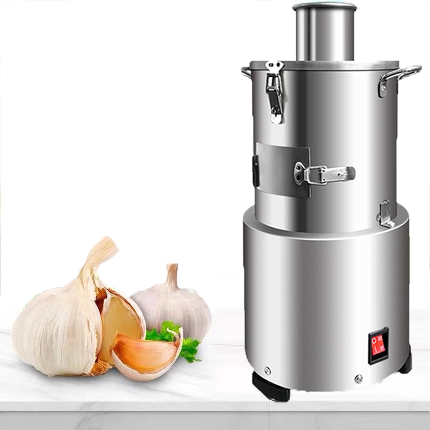 Whole Dry Garlic Peeler Machine, Portable Whole Garlic Peeling Machine,110V 200W Garlic Peeler Machine for Restaurants Barbecue Shops Canteen Hotels