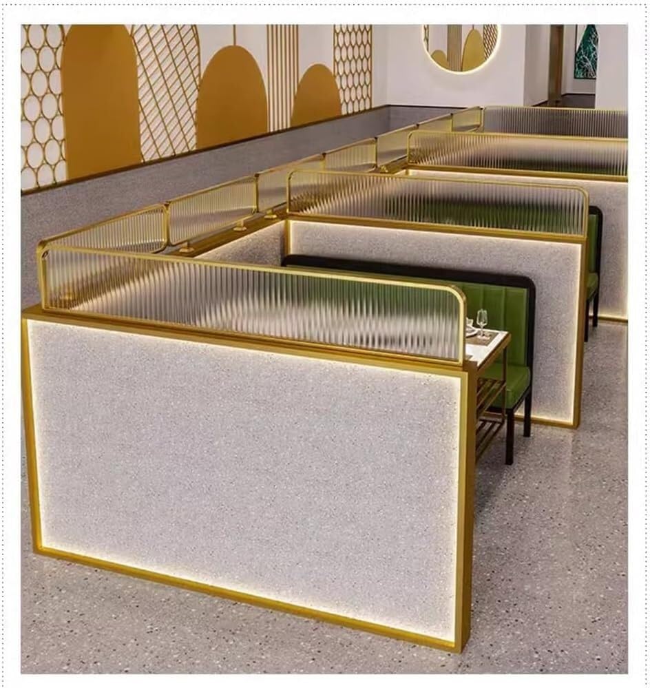 Pannello divisorio per scrivania da ufficio, elegante divisorio per una maggiore privacy ed estetica, ideale per la decorazione di casa e ufficio e spazio di lavoro separatore salvaspazio
