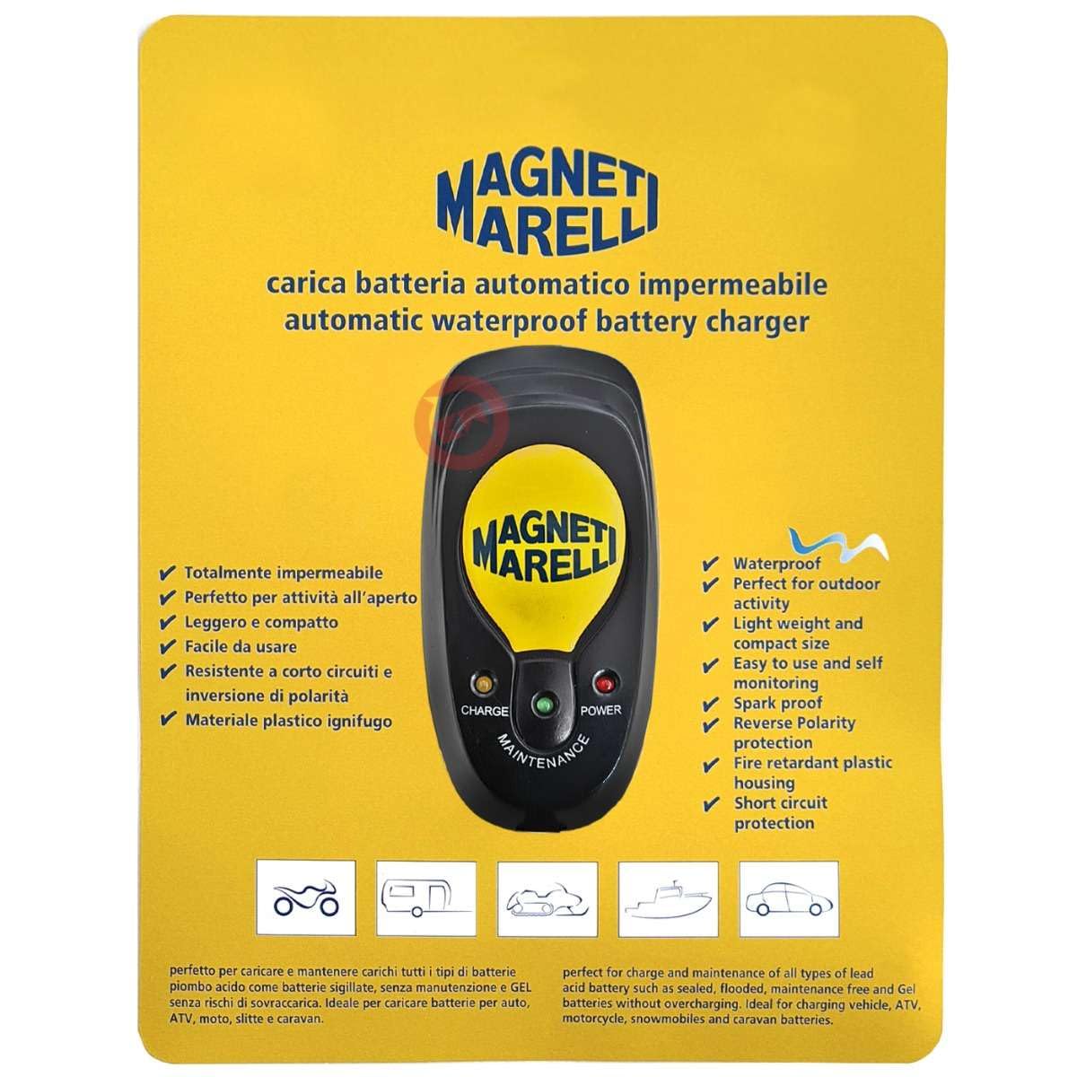 MANTENITORE CARICA BATTERIE caricabatteria MAGNETI MARELLI auto moto scooter