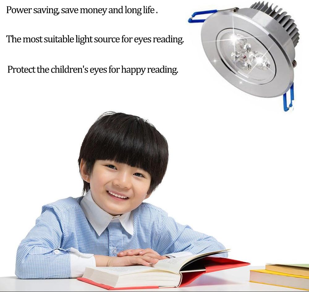 Modoao 5W LED Downlight, 2700K Daylight Warm White,Not Dimmable,Retrofit LED Recessed Lighting Fixture, LED Ceiling Light, 6-Pack